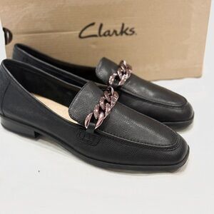 CLARKS SARAFYNA IRIS WOMEN'S LOAFERS COLOR BLACK NOIR